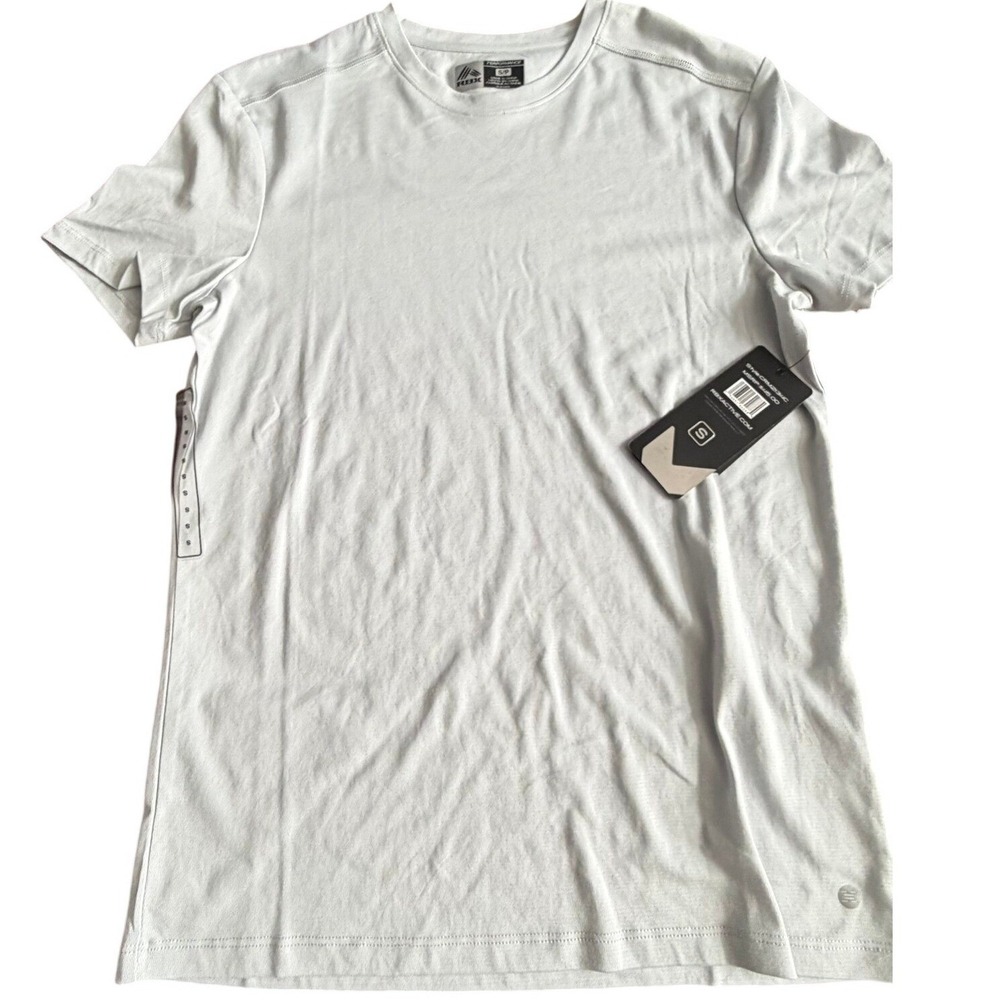 RBX Active Men's Performance T-Shirt White CRM2134C Crew Neck Size Small NEW
